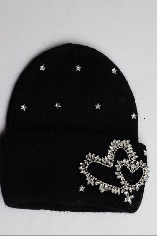 Double Heart Skull Hats