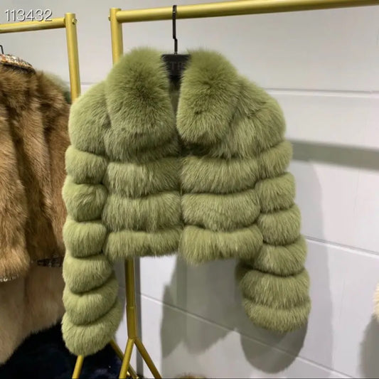 Luxury Fluffy Fox FurJacket
