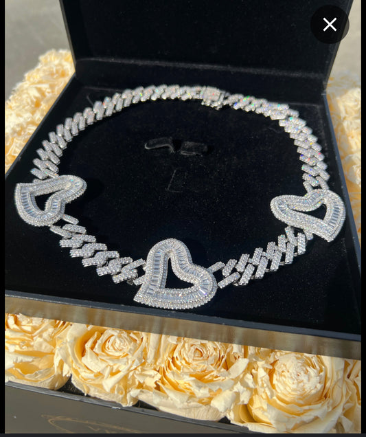 3 Way Heart Necklace