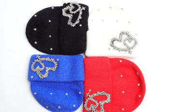 Double Heart Skull Hats