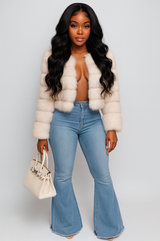 Boarding Pass Bell Bottom Jeans